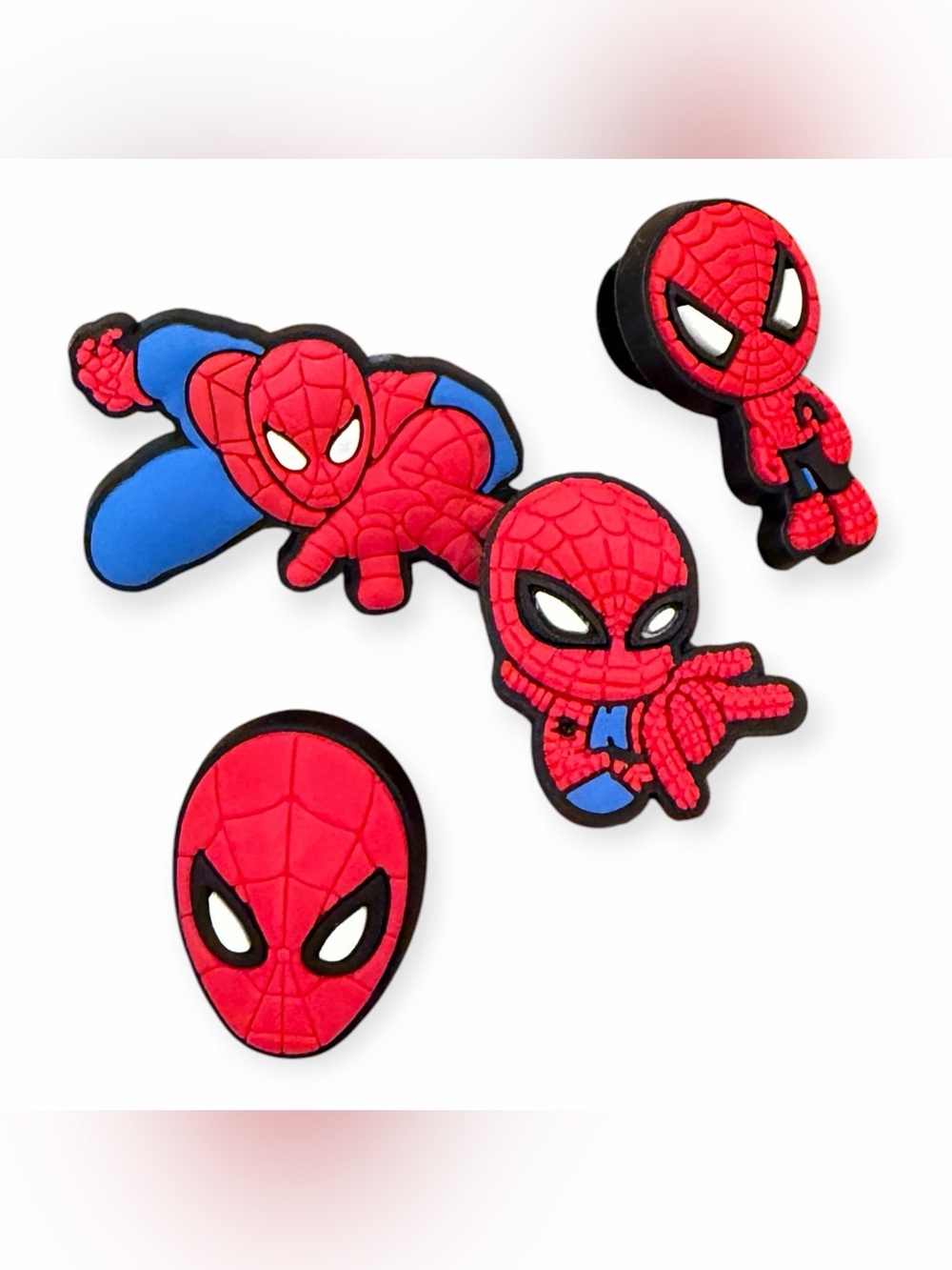 New Spiderman Croc Charms Jibbits Bundle Set Of 4